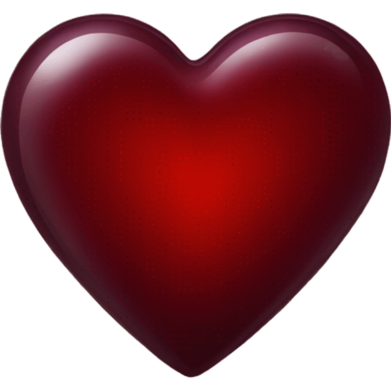 dark red glass heart emoji