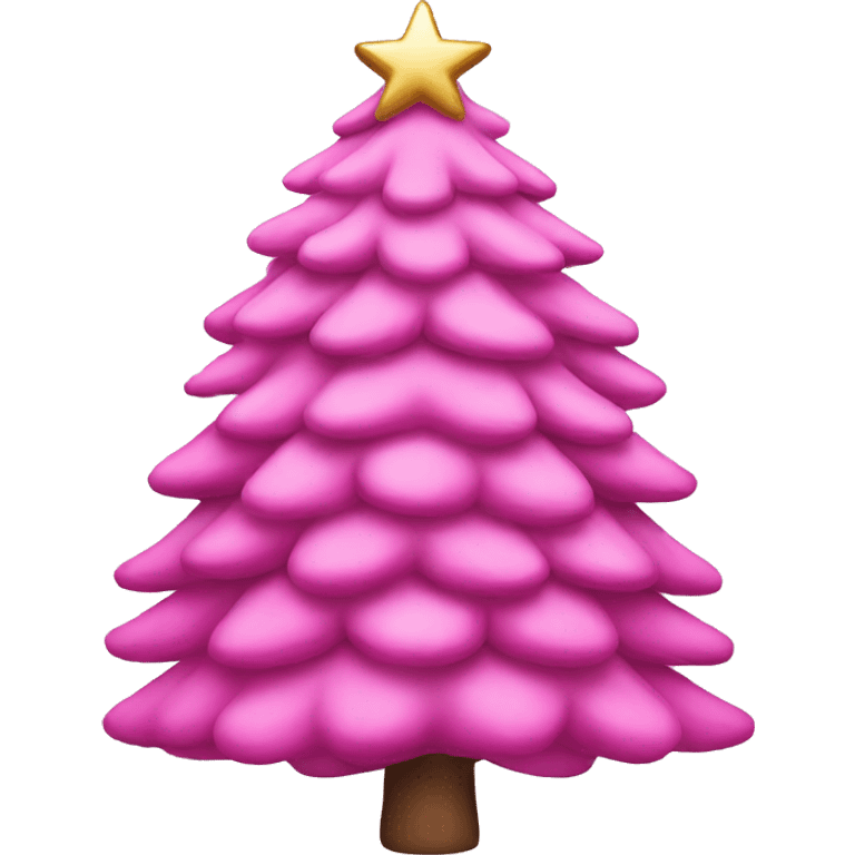 Pink christmas emoji