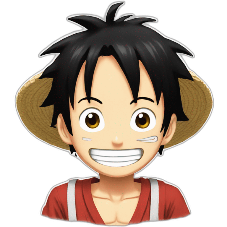 Luffy smile one piece emoji