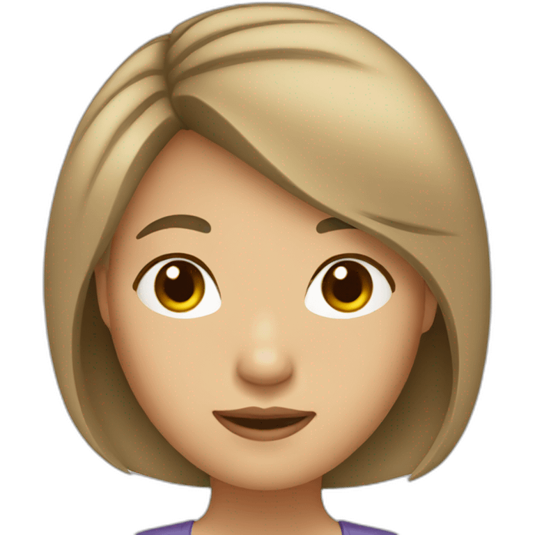 asian woman with bob hair emoji