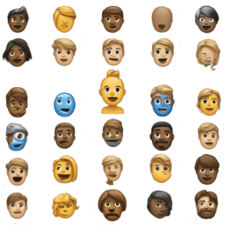 Social media logos emoji