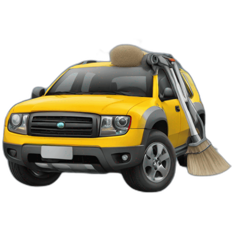 renult Duster in mountains emoji