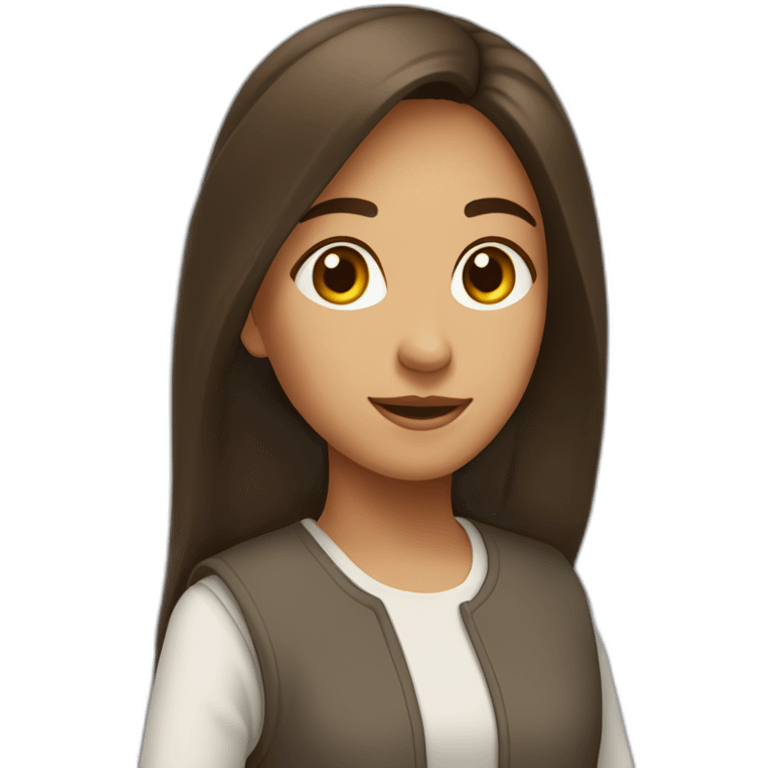 juif fille adolescente brune run emoji