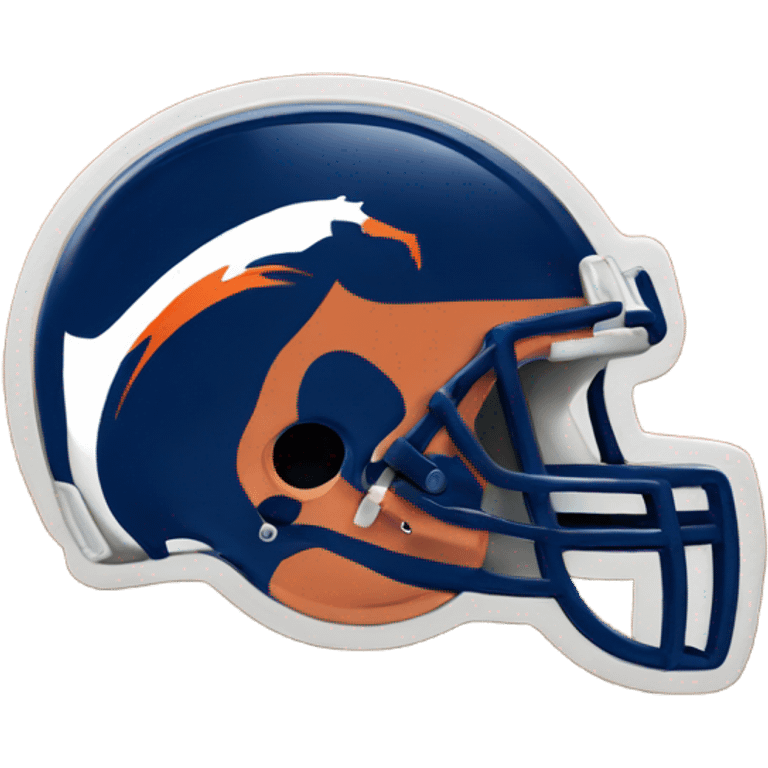  Bronco football logo emoji