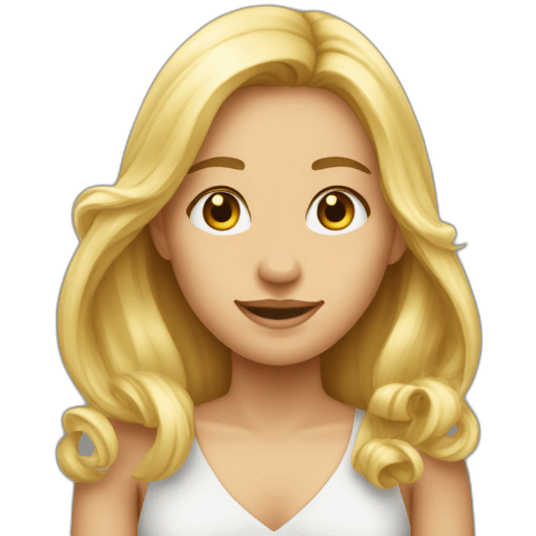 My blond girlfriend getting her thesis published emoji