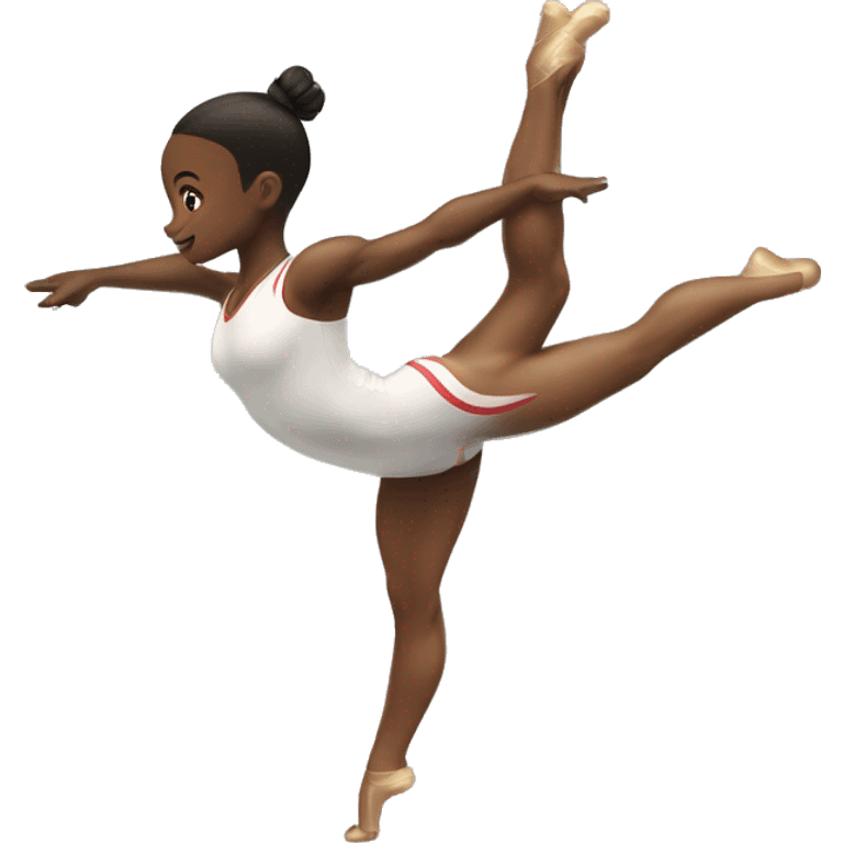 gymnast doing a back hand spring emoji