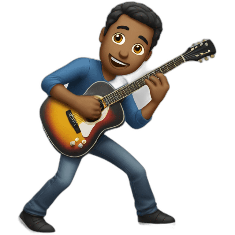 Hombre Tocando guitarra emoji