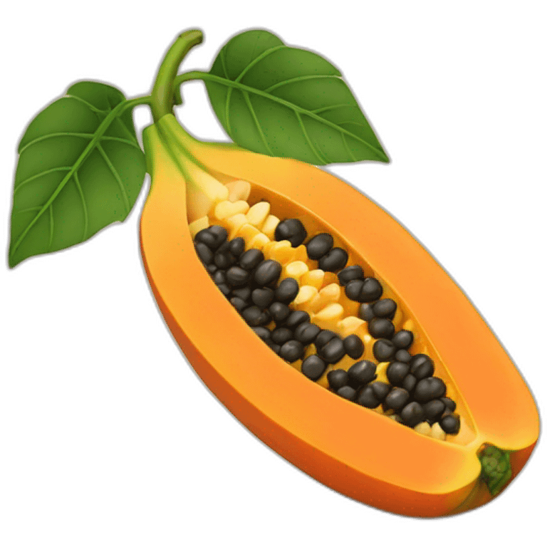 Papaya emoji