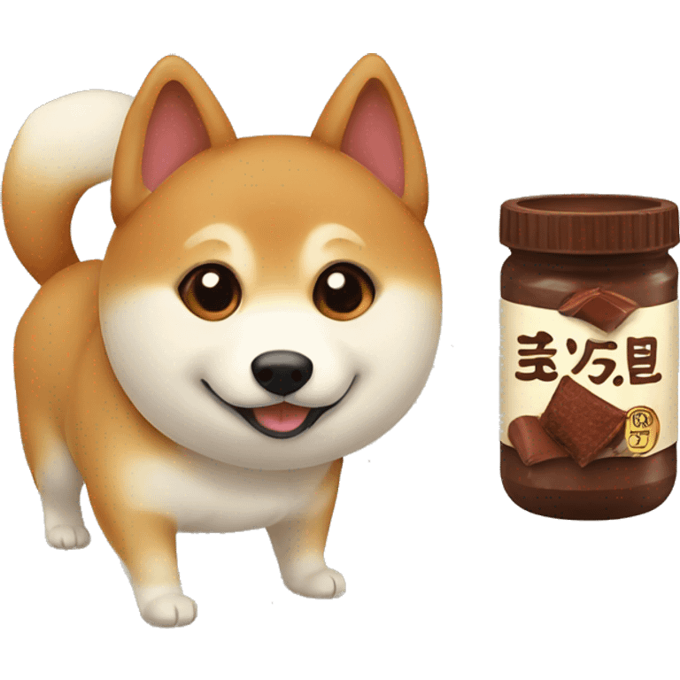 Shiba Inu with cacao emoji