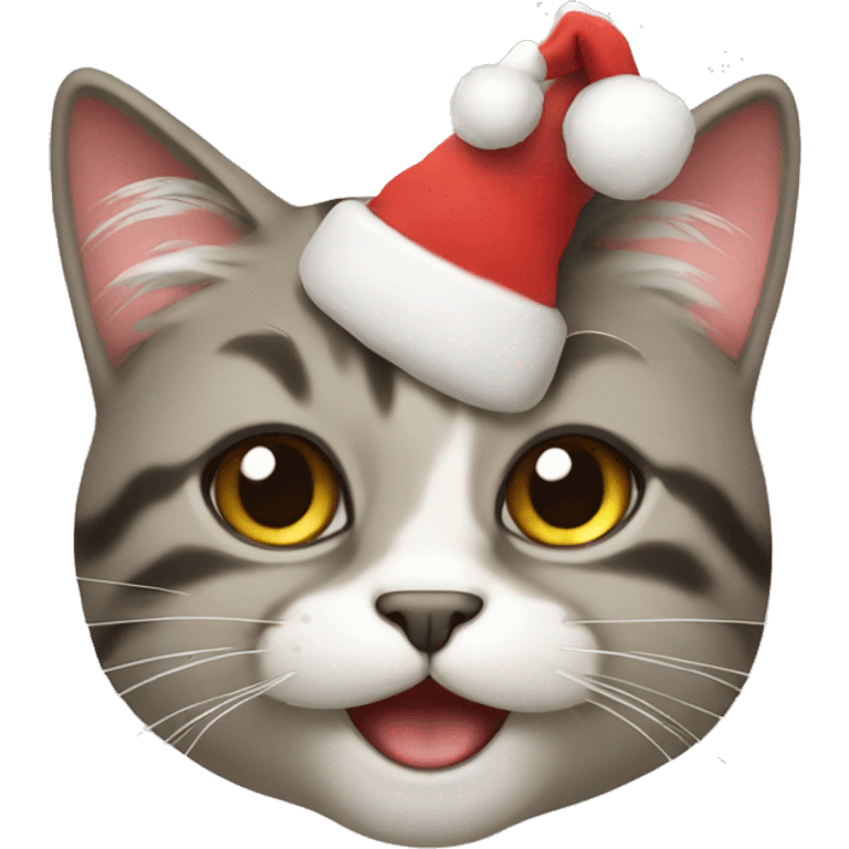 Christmas cat emoji