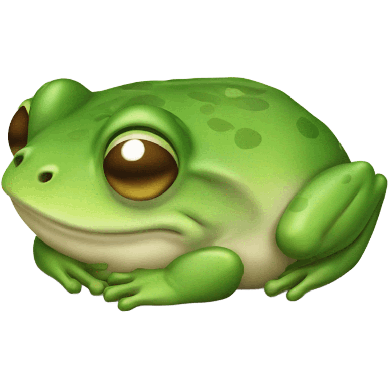 Sleeping frog emoji