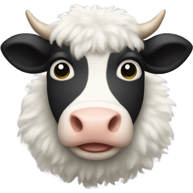 Fluffy cow emoji