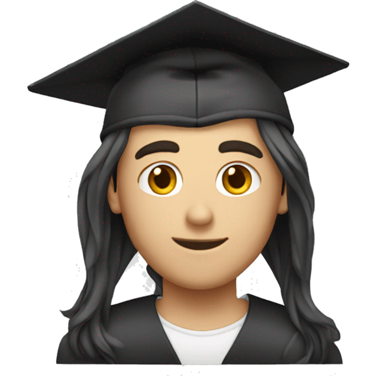 Vruazy graduate Male long Hair emoji