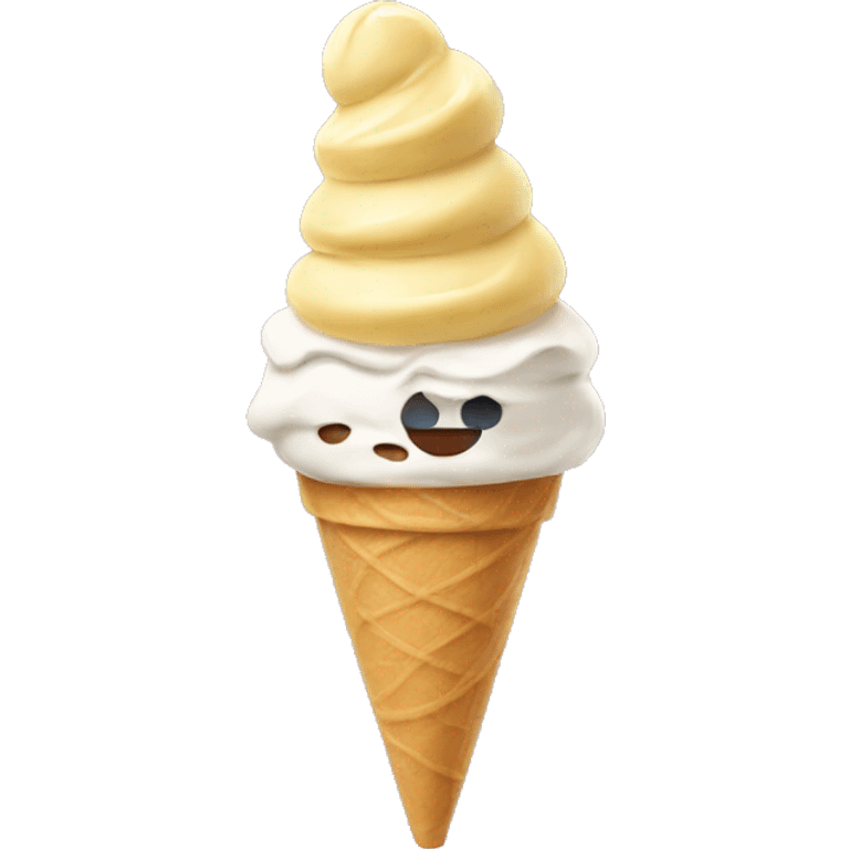 Gelato in a cone  emoji