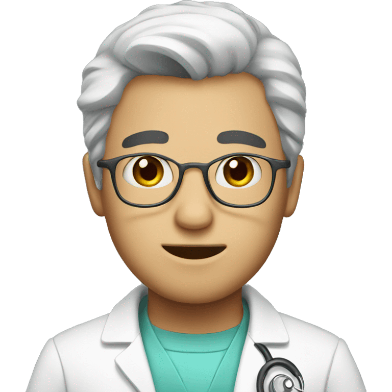 cute man doctor emoji