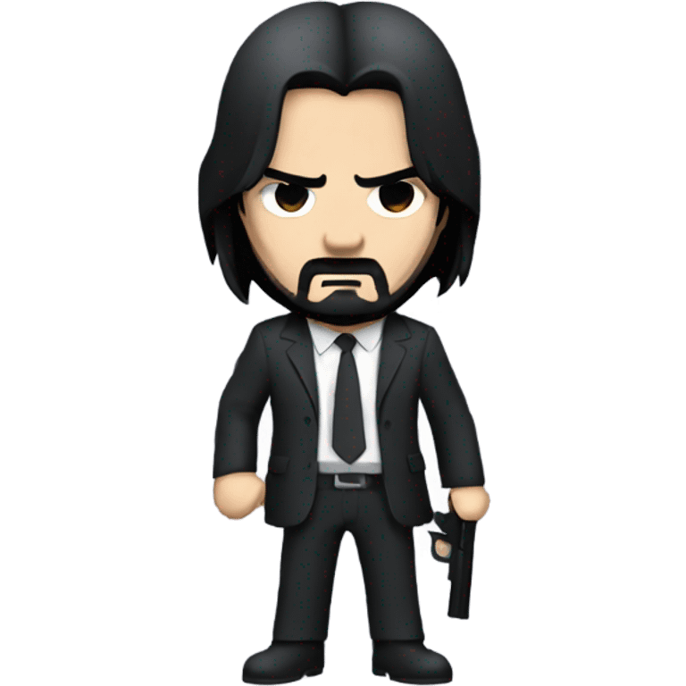 John wick with a gun  emoji