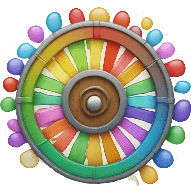 Colorful Wheel of Fortyna emoji