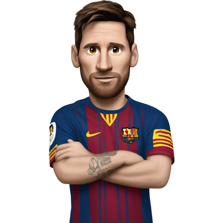 Realistic-Messi-with-a-cigar emoji