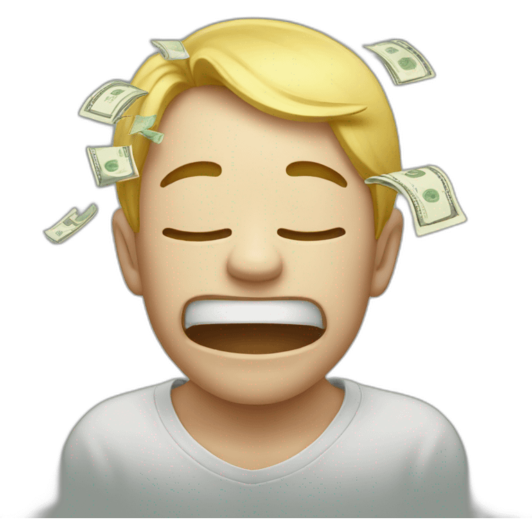 money cry emoji