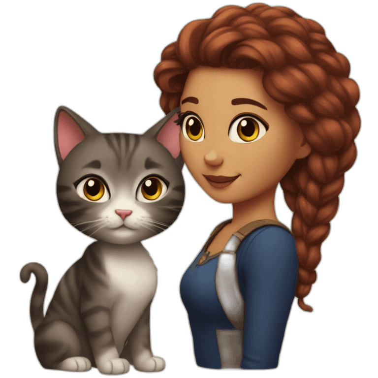 Kitty and Sisi emoji