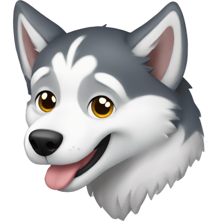 Husky hugging emoji