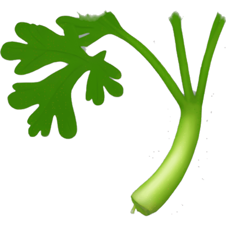 cilantro with black background emoji