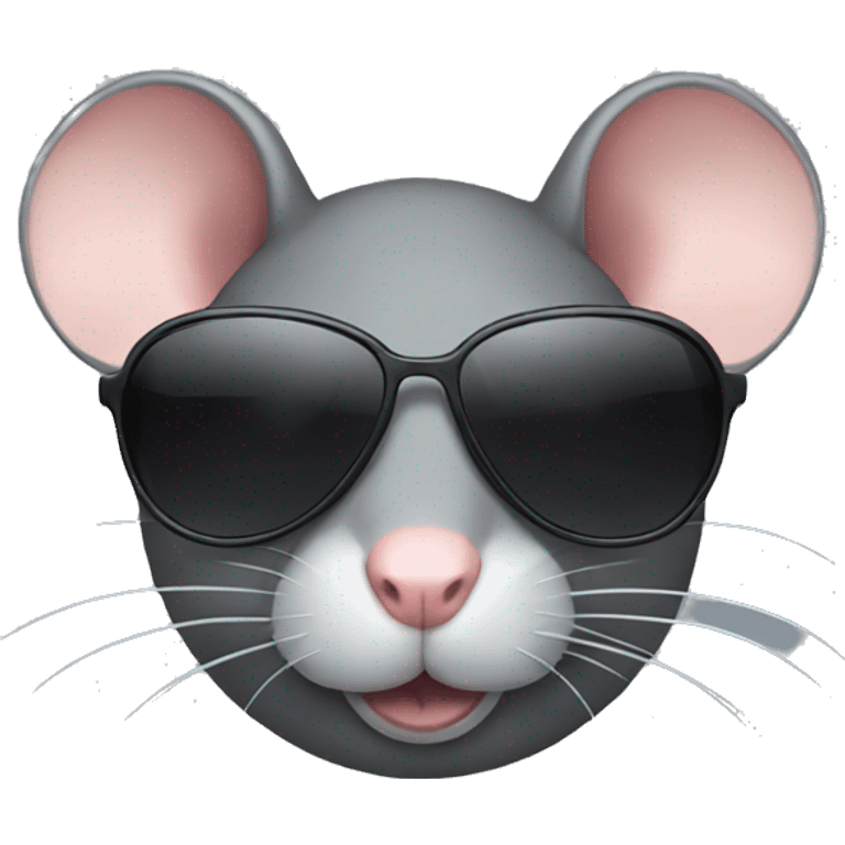 rat with sunglasses  emoji