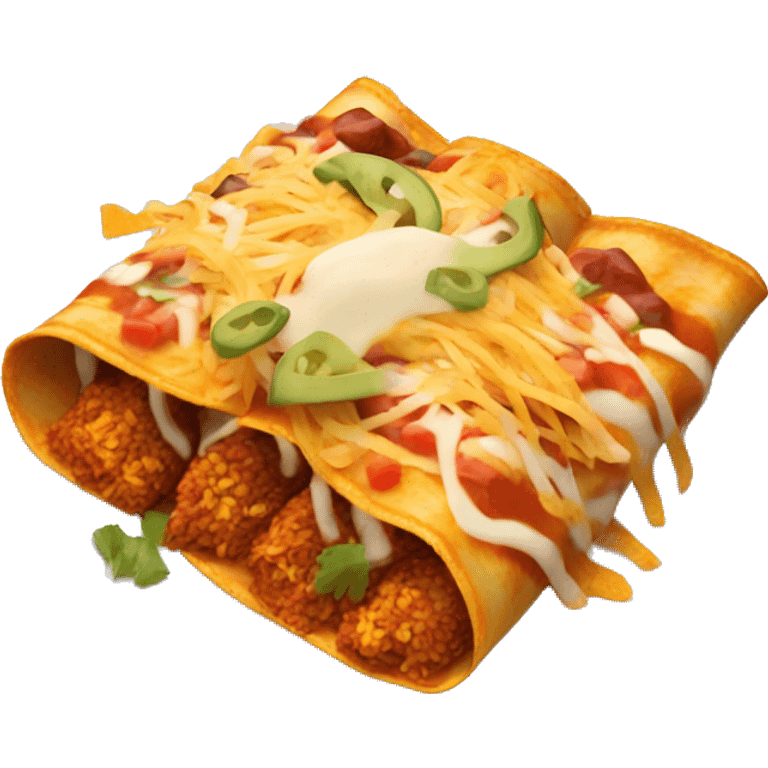 Plate of enchiladas emoji