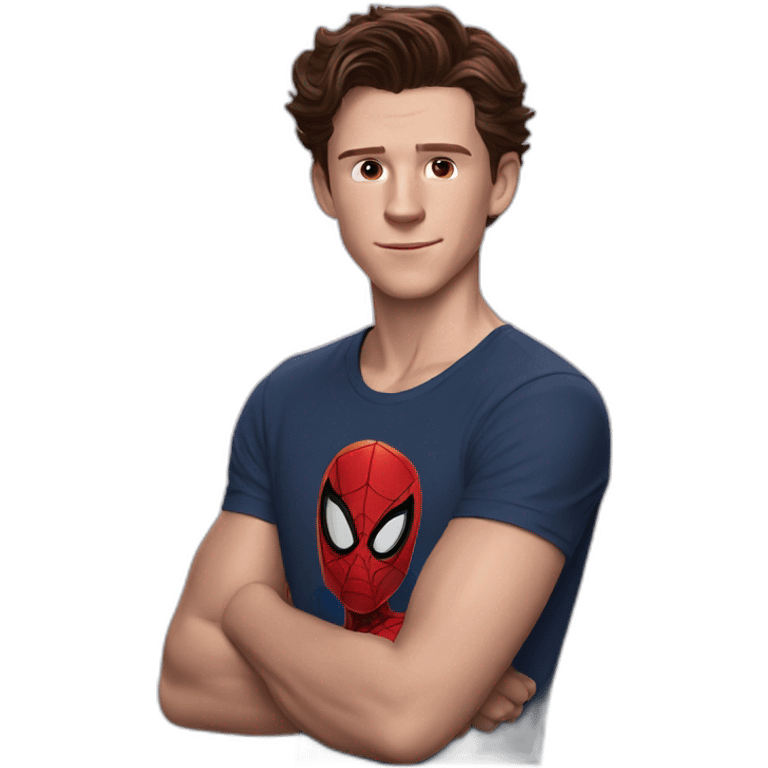 Tom Holland as spider man emoji