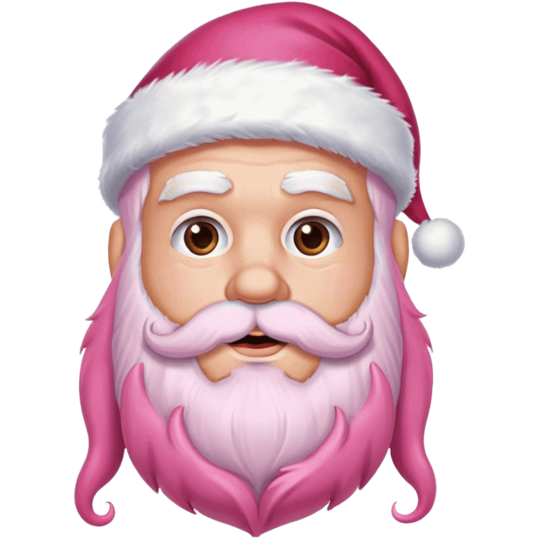 Santa with pink beard  emoji