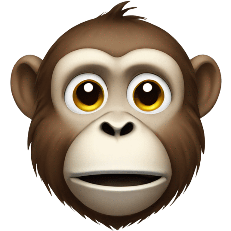 monkey whit cry emoji