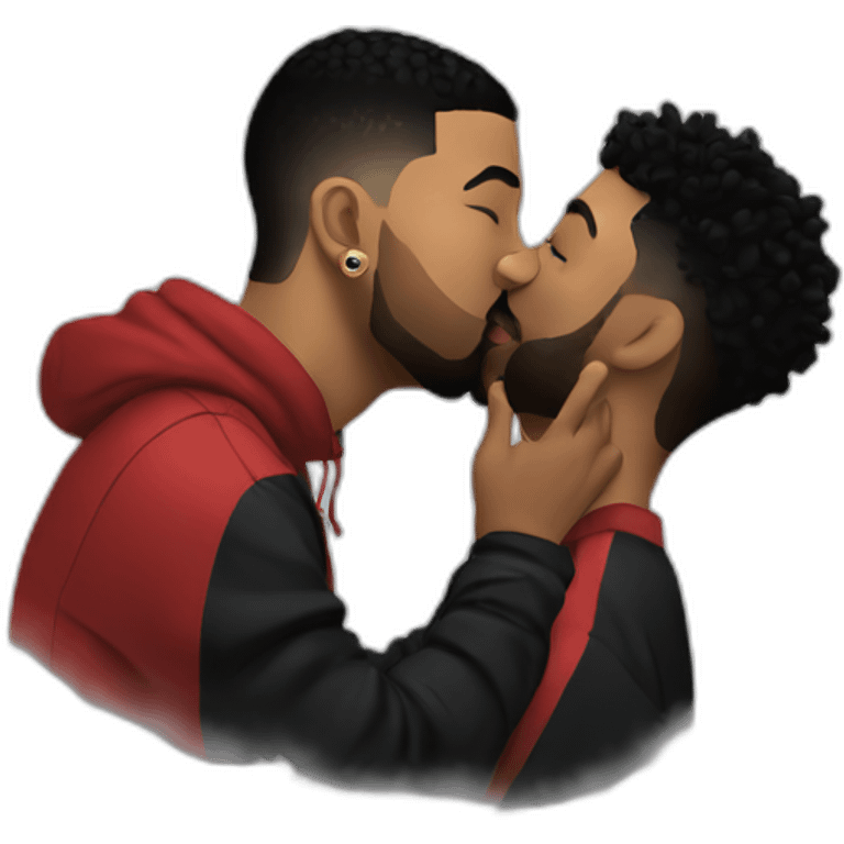 drake kissing 21 savage emoji