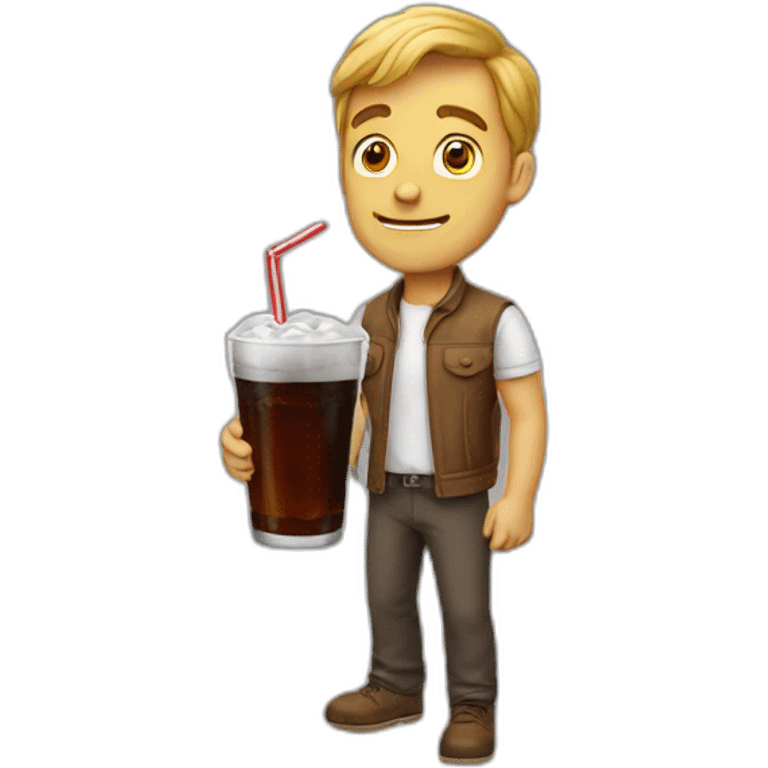 Ben  avec un coca emoji