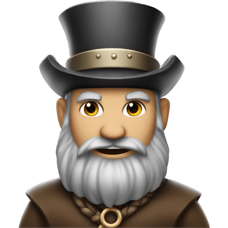 Viking in top hat Monopoly emoji