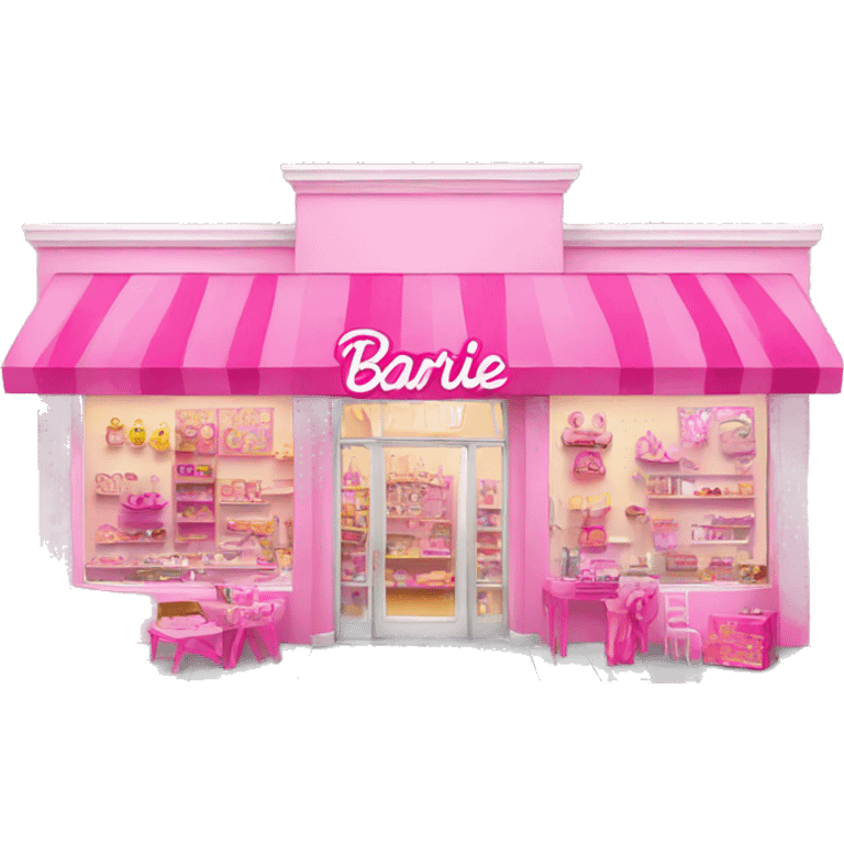 pink barbie shop emoji