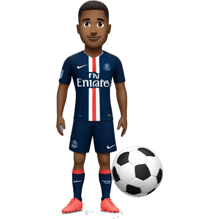 Footballeur avec le maillot psg emoji