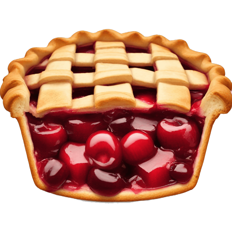 Cherry pie emoji