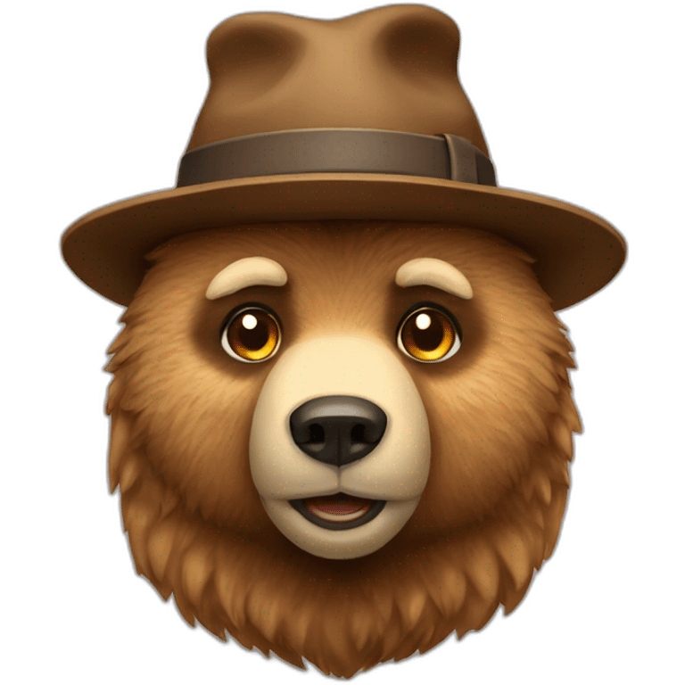 bear-with-hat emoji