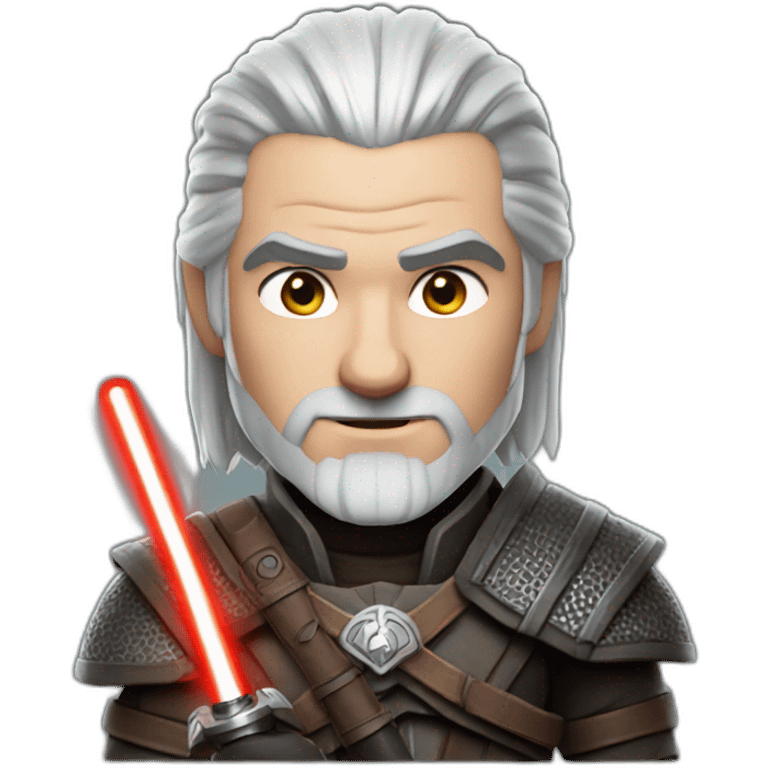 geralt-holding-a-lightsaber emoji