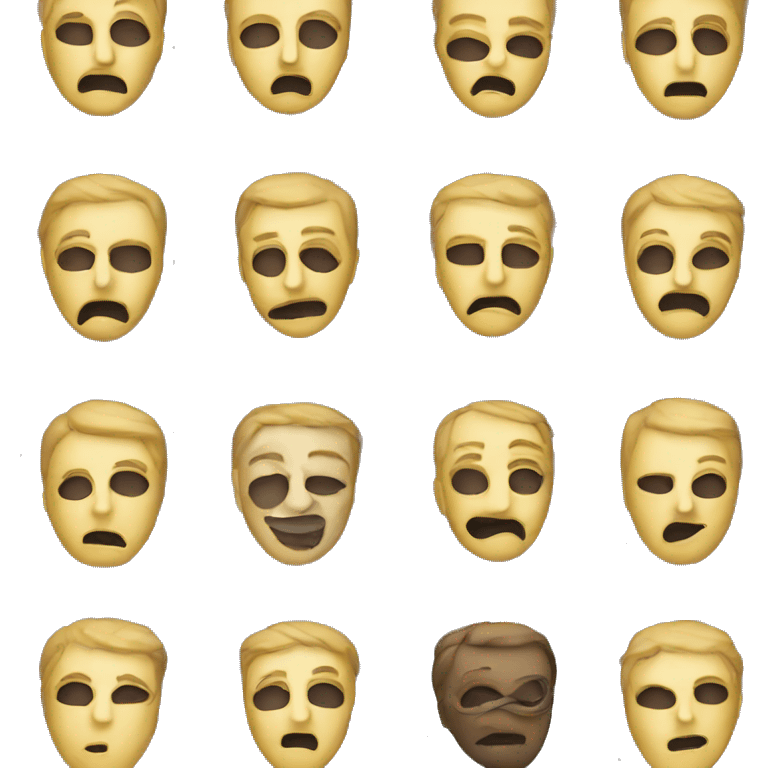 2 theatre masks emoji