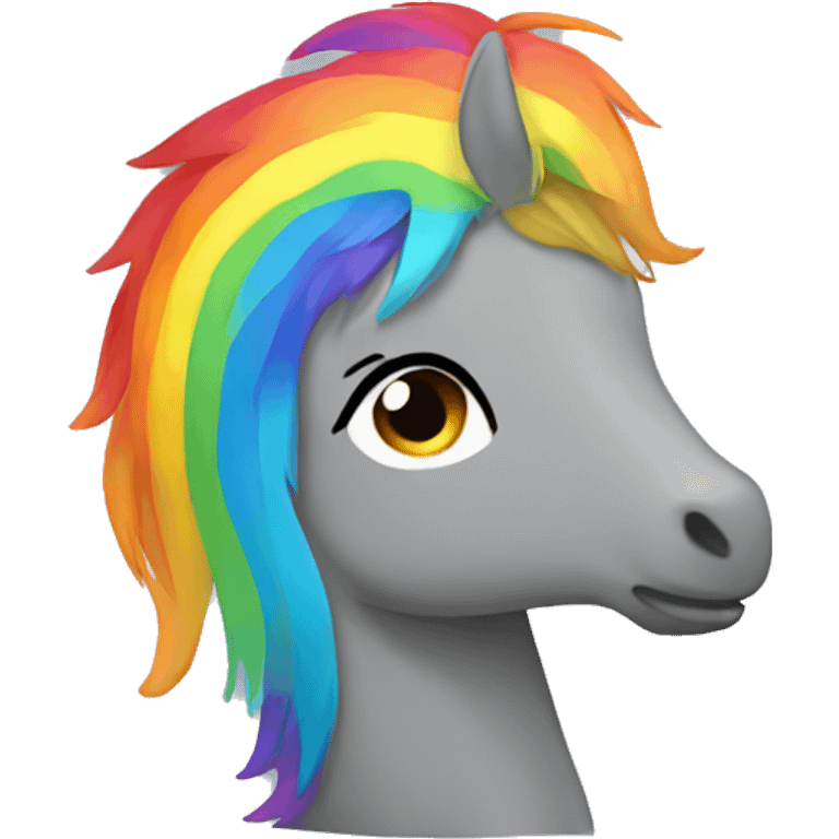 Uniform with Rainbow mane  emoji