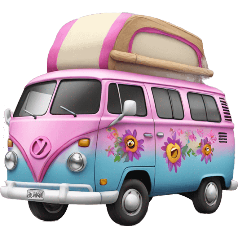 pink hippie van emoji