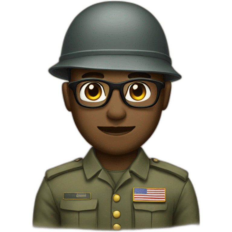 soldier with glasses emoji