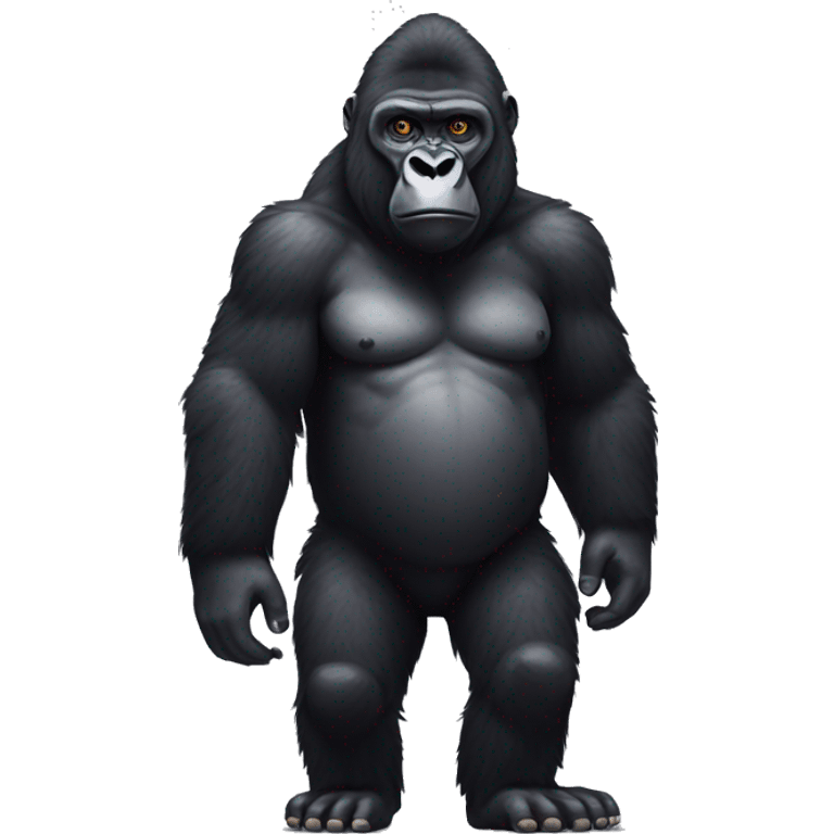 gorilla wih o legs pixelated emoji