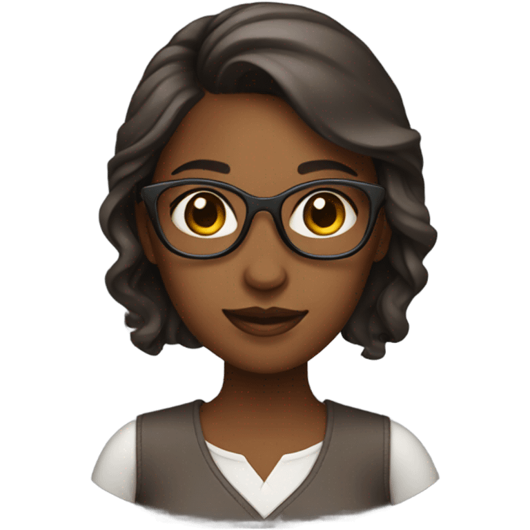 female brown product deisgner emoji