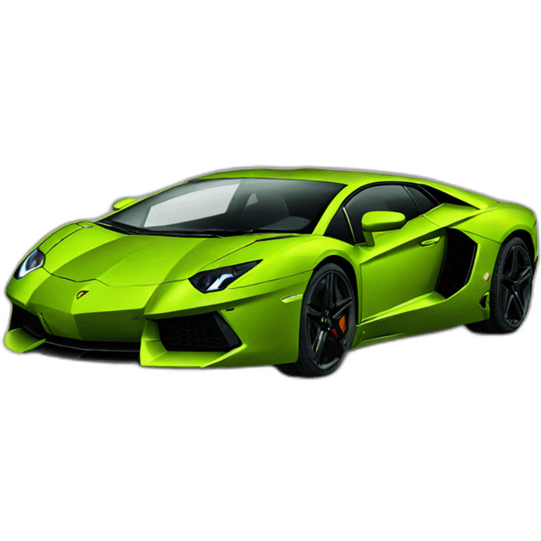 Lamborghini aventador emoji