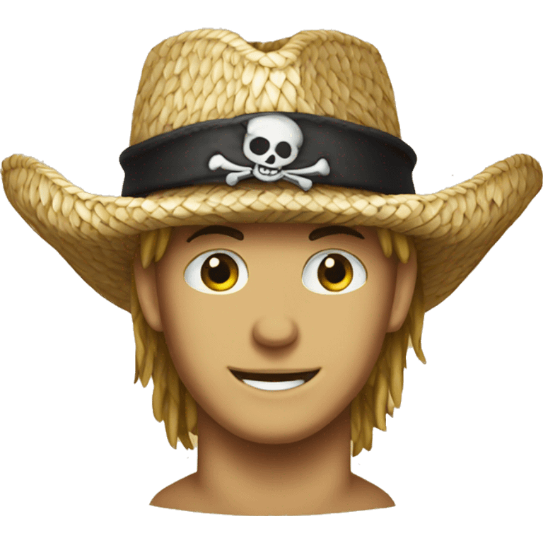 straw hat pirate emoji