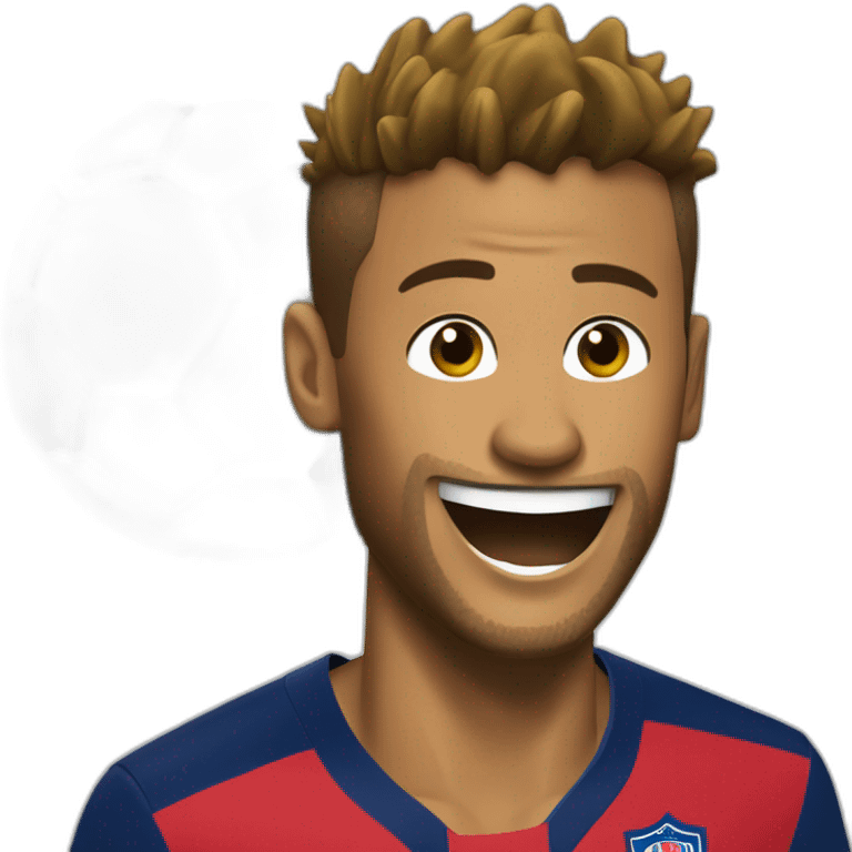 Neymar qui jongle avec un ballon de foot emoji