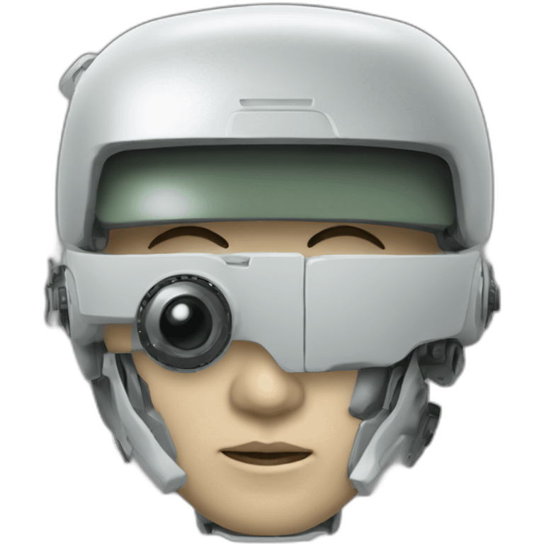 Automatron compact, small, soldier, one eye emoji