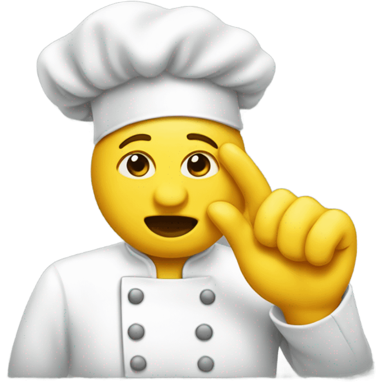 yellow emoji chefs kiss emoji